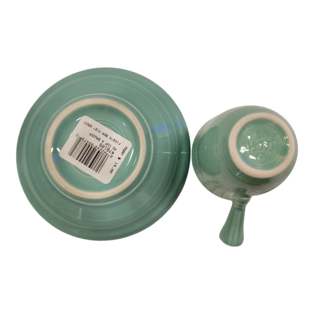 Fiesta® Stick Handle A/D Demitasse Cup & Saucer in SeaMist
